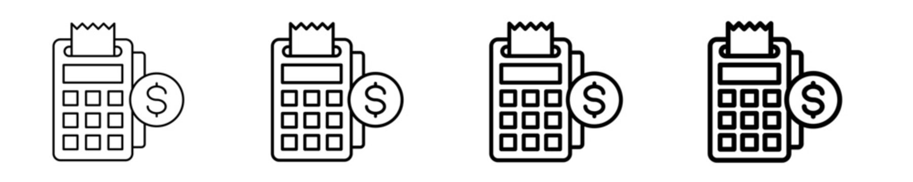 Server Payment System Icon Set Different Style Collection