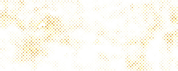 Gold stars falling down confetti background. Abstract glitter pattern, shiny sparkles border. Vector texture for Christmas, New Year or birthday party © fira