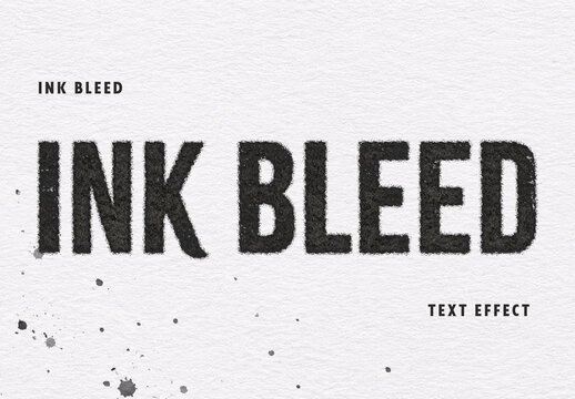 Ink Bleed Text Effect