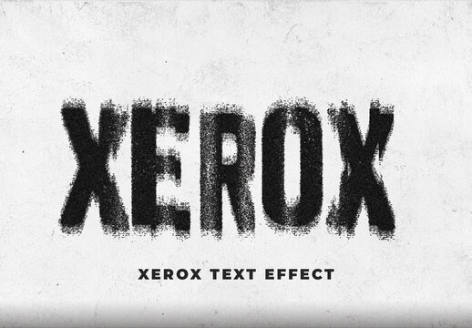 Xerox Text Effect