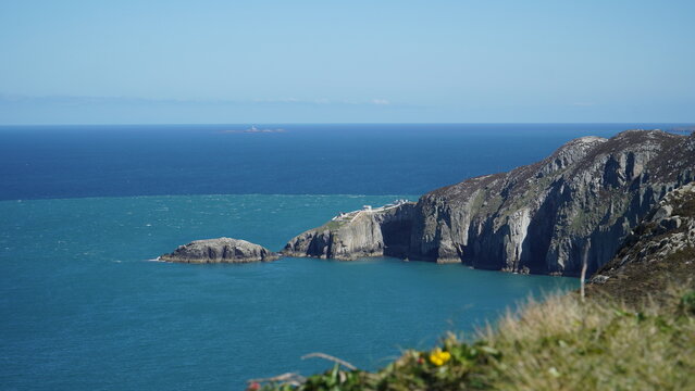 Wales, Holy Island - Stunning panoramic view of North Stack