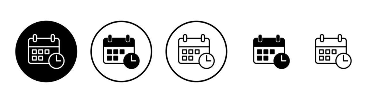 Calendar icon vector. Calender sign and symbol. Schedule icon symbol