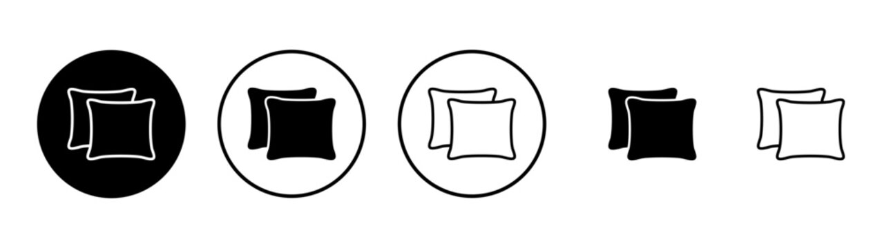 Pillow icon vector. Pillow sign and symbol. Comfortable fluffy pillow