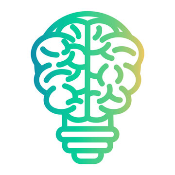 brain storming Line Gradient Icon