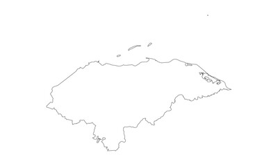 Obraz premium Map of Honduras Logo Vector