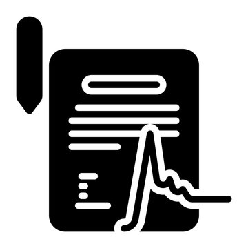 Letter icon, glyph icon style