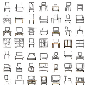 Collection of various chair furniture designs.