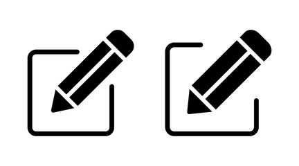 Edit icon set vector. edit document sign and symbol. edit text icon. pencil. sign up © Lunaraa