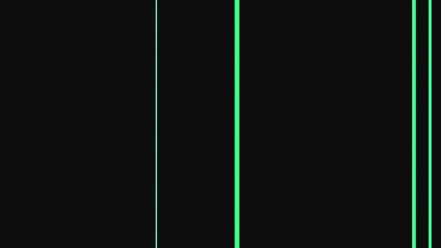 flow of green light with noise