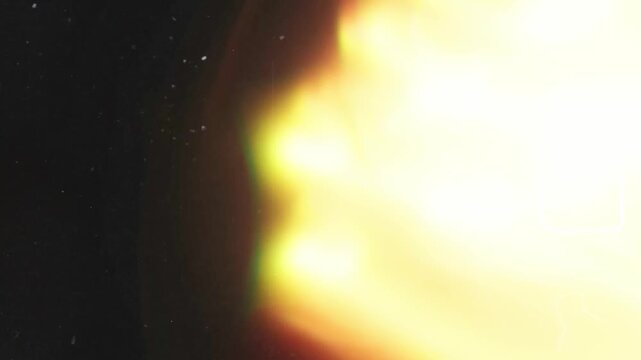 Super 8mm film burn light leak transition effect