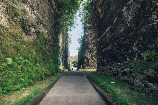The beauty of the cliffs in the Garuda Wisnu Kencana (GWK) tourist area of ​​Jimbaran, April 3, 2026, Bali, Indonesia