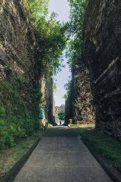 The beauty of the cliffs in the Garuda Wisnu Kencana (GWK) tourist area of ​​Jimbaran, April 3, 2026, Bali, Indonesia