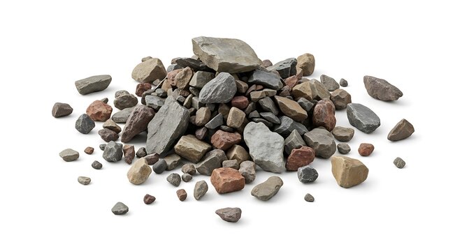 Pile of small rocks and pebbles.