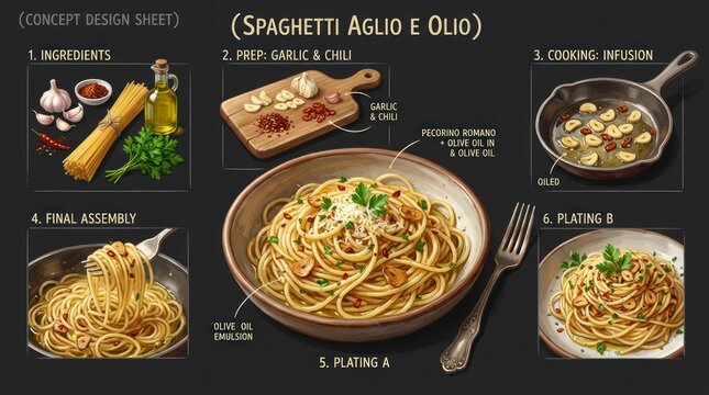 Delicious Spaghetti Aglio e Olio Recipe - Step-by-Step Culinary Guide.