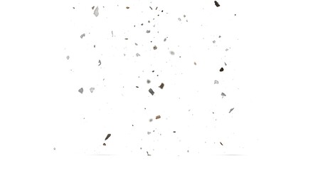 Fototapeta premium Gray and black particles on white.