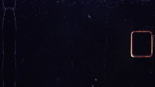 Super 8mm film strip reel end with perforation