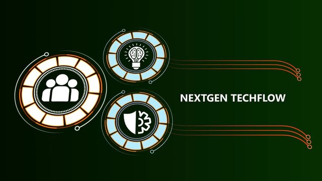 Next gen techflow digital interface with human and innovation