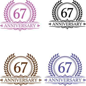 67th anniversary laurel wreath icons