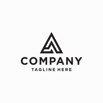 Simple minimalist A7 vector logo design.