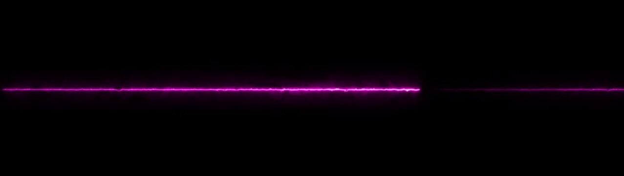 Dynamic purple energy line pulses across black background footage.