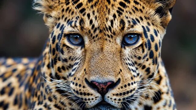 Closeup of a leopards face symbolizing exploration and the great outdoors