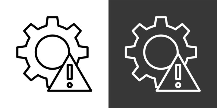 Issue Black And White Multiple Style Icon Set Collection Pack Vector Illustration 