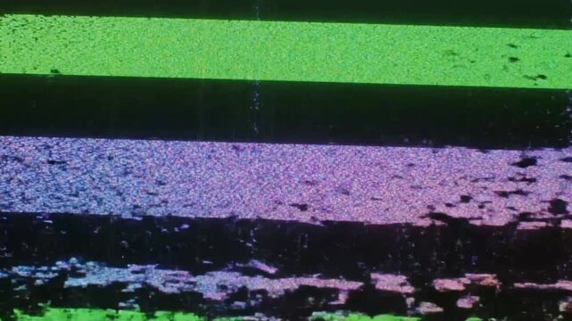 Digital noise and static on screen perfect for IT presentations and tech marketing