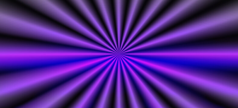 Abstract purple and blue radial burst background with dark rays emanating from the center