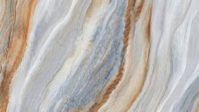 Luxury beige marble texture with soft blue and brown veins. Smooth natural stone background for sophisticated design.
