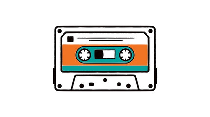 Naklejka premium Vinyl Cassette Tape Icon