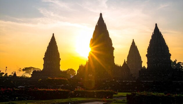 Prambanan temple in Indonesia, 