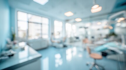 Fototapeta premium Blurred dental office interior
