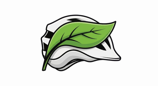 Green Leaf Illustration Simple Design Element.