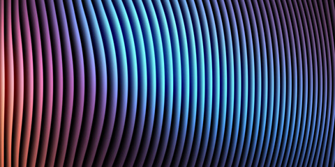 Obraz premium Abstract curved lines background vibrant gradient color overlay