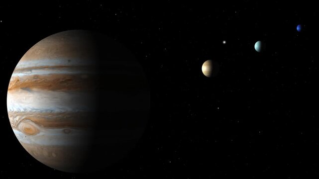 Massive Jupiter Gas Giant in Deep Space