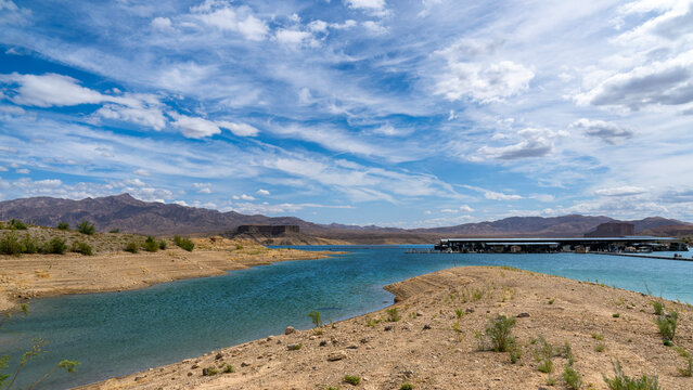 Desert serenity at Temple Bar along Lake Mead, Nevada USA