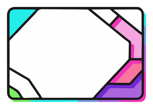 Modern RGB mousepad with neon accents vector art. Generative AI