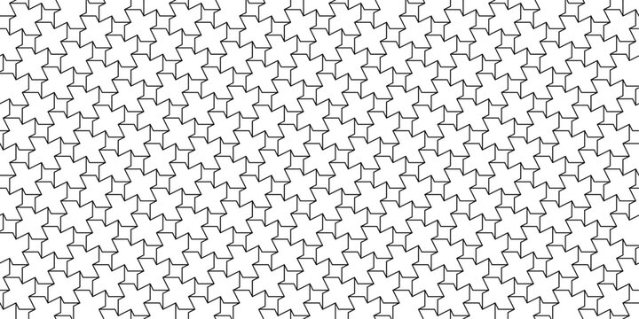 Spectre Aperiodic Monotile Seamless Pattern. Chiral Repeating Geometric Tessellation Vector. Mathematical Discovery Background for Science, Technology, and Modern Graphic Design.