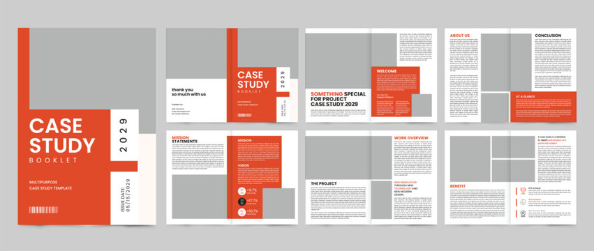 business case study booklet template. business template