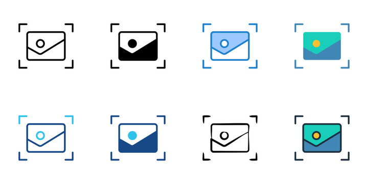 APS C icons set multiple style collection. Editable stroke 
