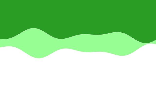 121 Wave Line Light Green 2Lines Normal Down A - Animated Background Loop