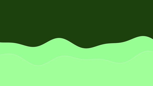 122 Wave Line Light Green 2Lines Slow C - Animated Background Loop