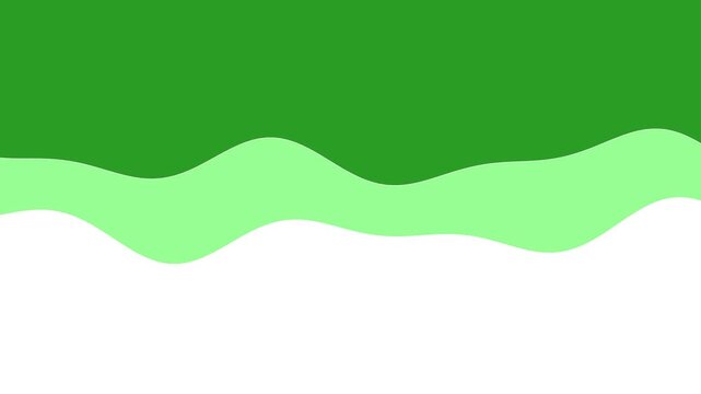 124 Wave Line Light Green 2Lines Slow Down A - Animated Background Loop