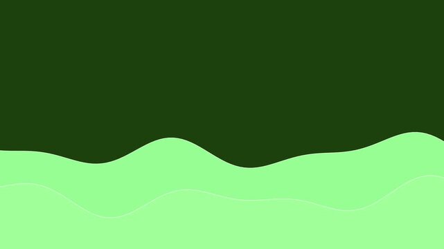 123 Wave Line Light Green 2Lines Slow Up C - Animated Background Loop