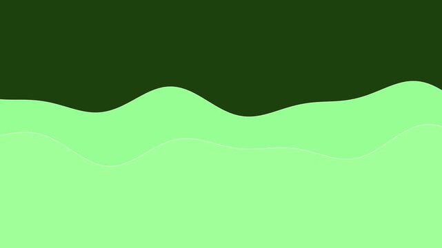 124 Wave Line Light Green 2Lines Slow Down C - Animated Background Loop