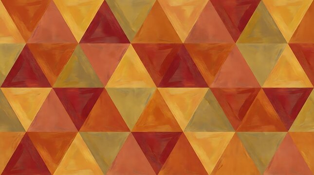 Abstract geometric background with repeating triangle pattern in warm earthy tones