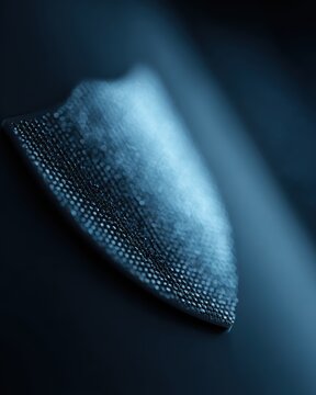 Digital security badge representing data protection concept