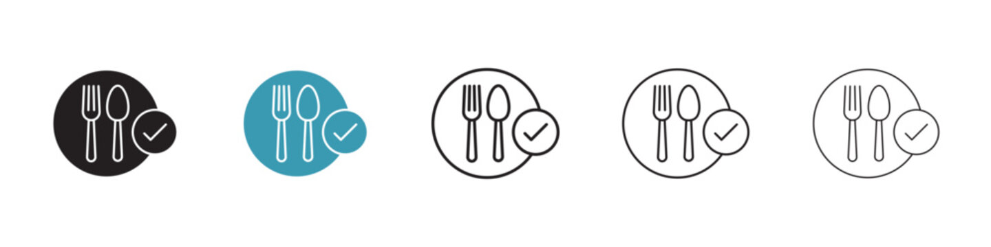 Food safety icon in flat style. Basic vector symbol illustration