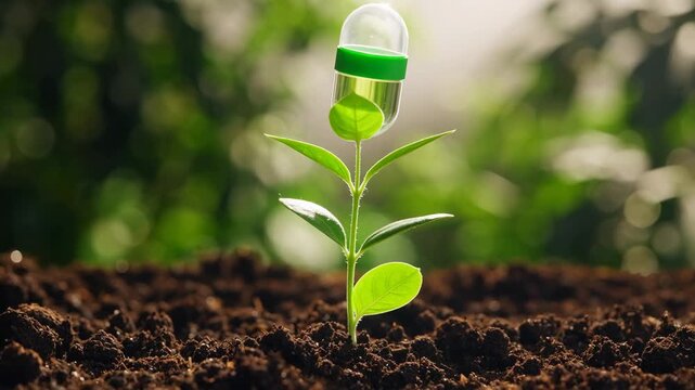 Plant based nutrition capsuleplant based nutrition capsule concept
