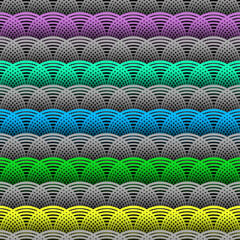 Obraz premium 16616-SEAMLESS CIRCLE PATTERN...